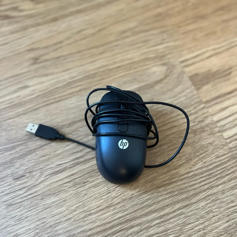 HP Wired Mouse two buttons, USB connection